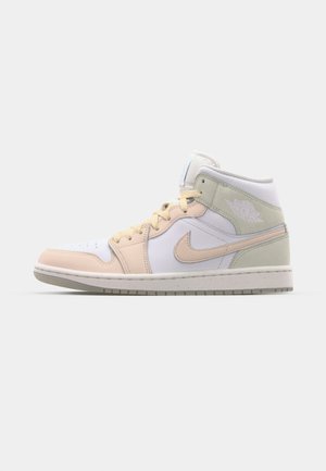 Jordan AIR JORDAN 1 MID SE - Sneakers high - sail/guava ice/sea glass/glacier blue