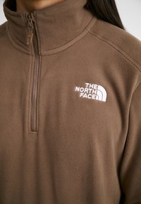 The North Face GLACIER 1/4 ZIP - Vesta od flisa - smokey brown