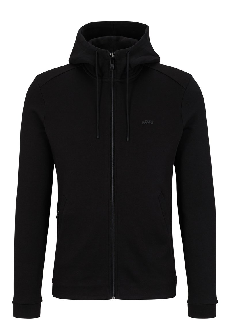 BOSS SAGGY CURVED - Zip-up sweatshirt - black - Zalando.de
