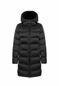 LONG WITH HOOD - Puhovka – plašč - black