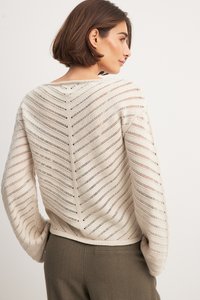 NA-KD PATTERN - Pullover - off white