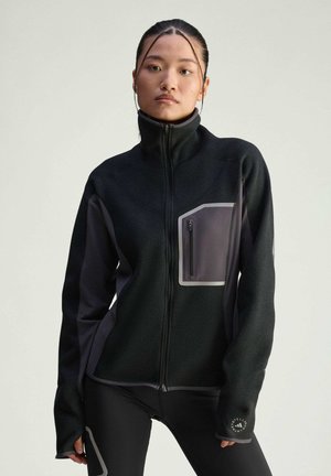 CLIMAWARM RUNNING FULL-ZIP MIDLAYER - Zip-up sweatshirt - black utility black