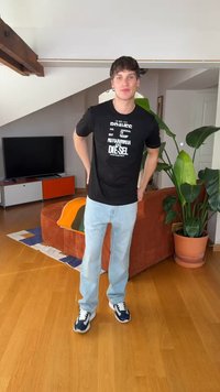 Diesel ADJUST - T-Shirt print - black