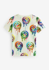 Next GRAPHIC SHORT SLEEVE 2 PACK STANDARD - Marškinėliai su spaudiniu - green white drippy smile