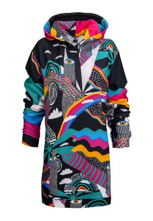 RAINBOW LANDSCAPE OVERSIZE - Vestido informal - black