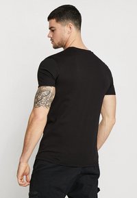 Alpha Industries SMALL LOGO - T-Shirt basic - black/blue