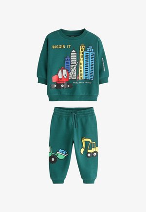 Next, REGULAR FIT - CREW NECK SET - Trainingsanzug - dark green
