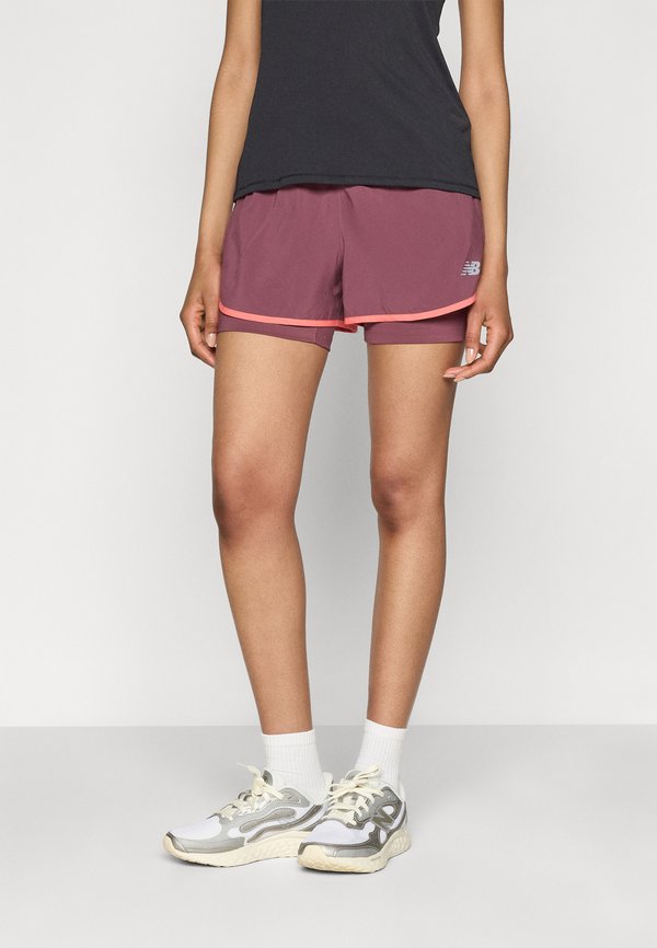 ESSENTIALS SHORT - 2-in-1 shorts - faded plum