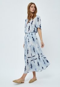 Desires DEBINA MID WAIST ANKLE SMOCK SKIRT - A-lõikeline seelik - white print