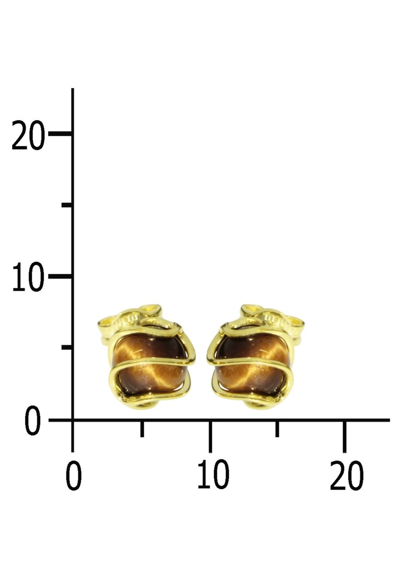Damen Halsketten | Ostsee-Schmuck TIGERAUGE Ohrringe gold goldfarben gelb/goldfarben - AY30155 Damen Halsketten | Ostsee-Schmuck TIGERAUGE Ohrringe gold goldfarben gelb/goldfarben - AY30155