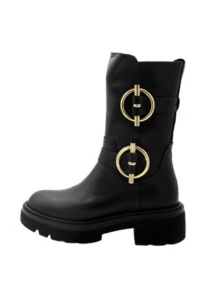 Stivali con plateau - black