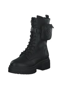 bugatti Botas con cordones - black