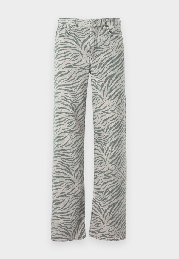 JXSARAH TOKYO ZEBRA WIDE PANT - Trousers - feather gray3