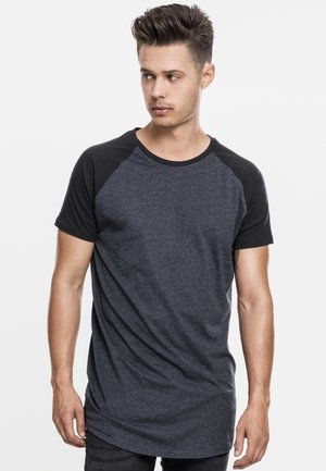 Urban Classics HERREN - Apdrukāts T-krekls - grey/black