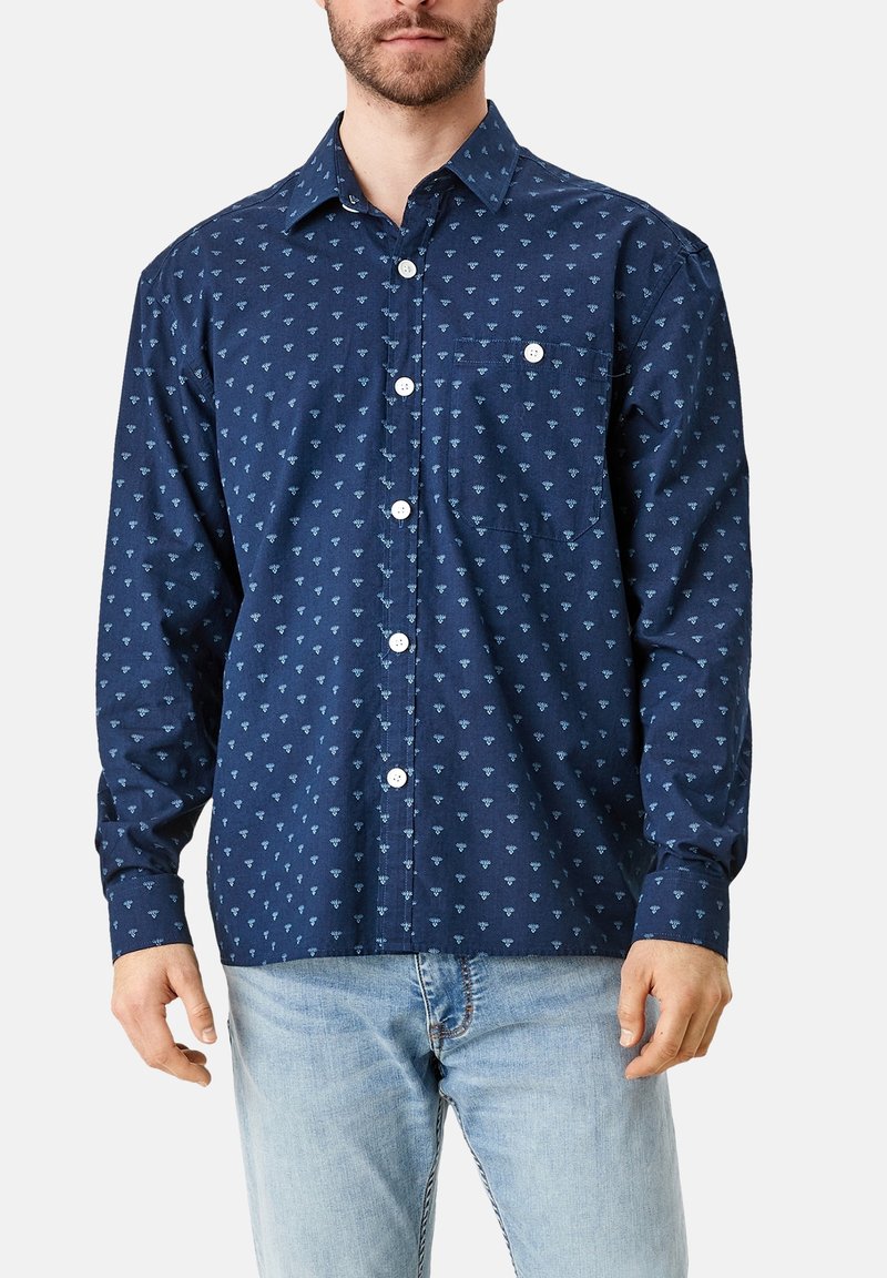 Herren Freizeithemden | s.Oliver RELAXED Hemd dark blue aop/dunkelblau - EV89456 Herren Freizeithemden | s.Oliver RELAXED Hemd dark blue aop/dunkelblau - EV89456