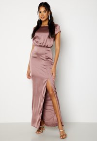 Bubbleroom SATIN S/S SLIT GOWN - Abiti per occasioni speciali - mauve