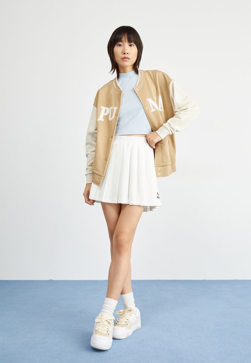 Puma CLASSICS - Faltenrock - white/weiÃ - Zalando.at