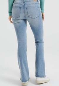 CRISTINAEFFE Light Blue Washed High Waist Bootcut Denim Jeans