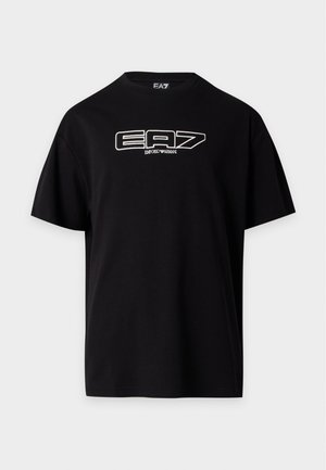 EA7 Emporio Armani, TRAIN LOGO SERIES TEE - T-shirt imprimé - black
