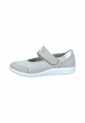 Ankle strap ballet pumps - stein stein silber
