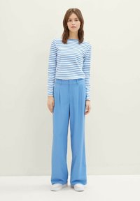 TOM TAILOR DENIM Majica z dolgimi rokavi - blue white stripe