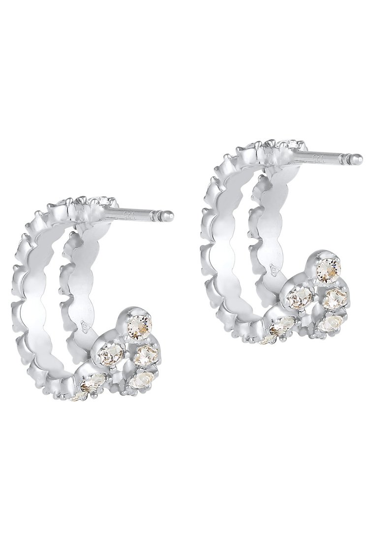 Damen Halsketten | Elli GLASS CRYSTAL Ohrringe silver-coloured/silberfarben - LK28442 Damen Halsketten | Elli GLASS CRYSTAL Ohrringe silver-coloured/silberfarben - LK28442