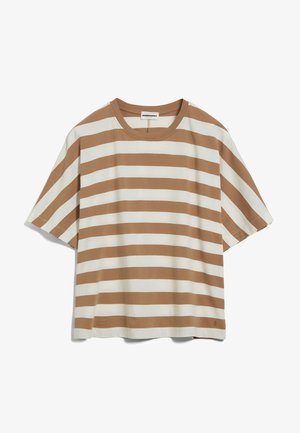 KAJAA - Print T-shirt - smoky almond-oatmilk