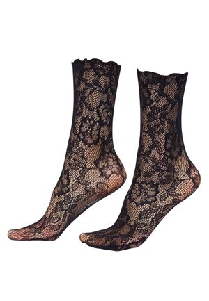 Calzedonia, FLORAL SOCKS - Chaussettes - black