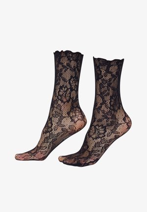 Calzedonia, FLORAL SOCKS - Chaussettes - black