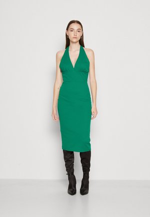 WAL G. JACK HALTER NECK MIDI - Φόρεμα από ζέρσεϊ - leaf green
