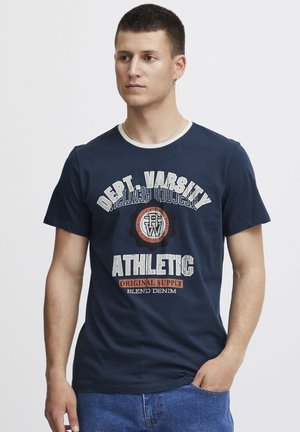 BHORION - Print T-shirt - dress blues