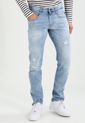 Slim fit -farkut - destroyed denim