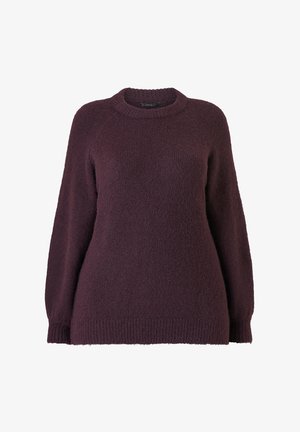 Ellos Plus collection, PULLOVER MIT BALLONÄRMEL - Strickpullover - pflaume
