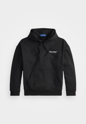 Polo Ralph Lauren RELAXED FIT POLO SPORT FLEECE HOODIE - Sweatshirt - black/white