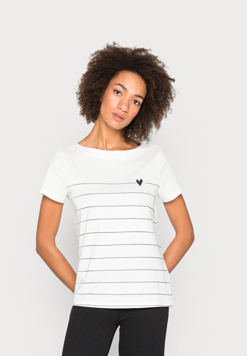 TOM TAILOR Print T-shirt - whisper white