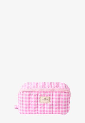 MARSHMALLOW FLAT LAY MAKEUP BOX BAG - Wash bag - pink gingham