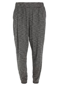 Weiche, grau melierte Jogginghosen mit elastischem Bund und schmal zulaufendem Bein.