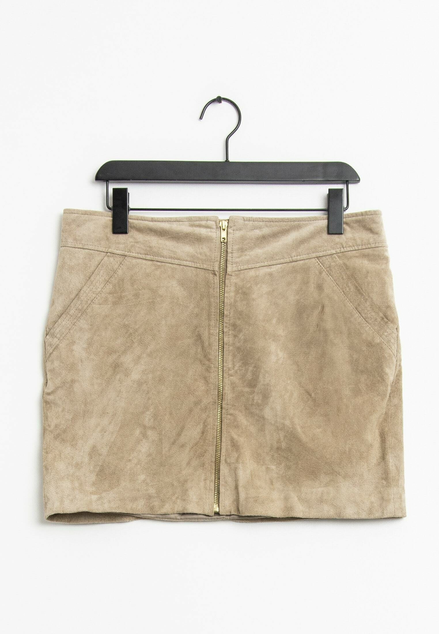 Mango Gonna di pelle - beige - Zalando.it