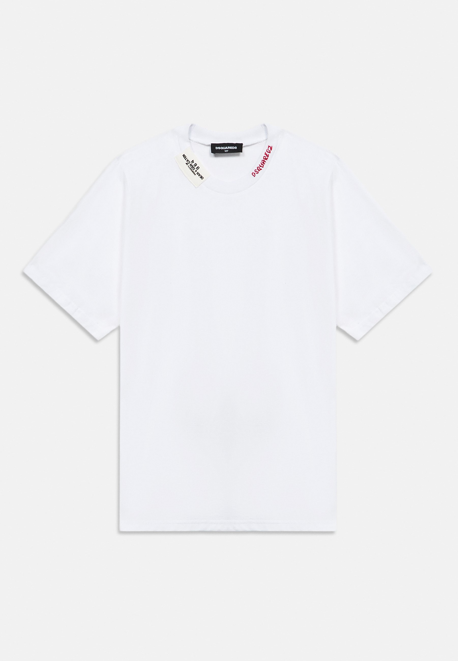 Dsquared2 SLOUCH FIT UNISEX - Basic T-shirt - white - Zalando.co.uk