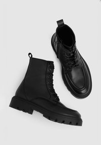 Reiss REGULAR FIT - ELLIE - Botines con plataforma - black