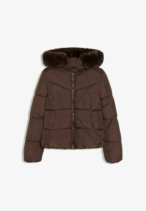 Bershka, PUFFY JACKET - Veste d'hiver - dark brown