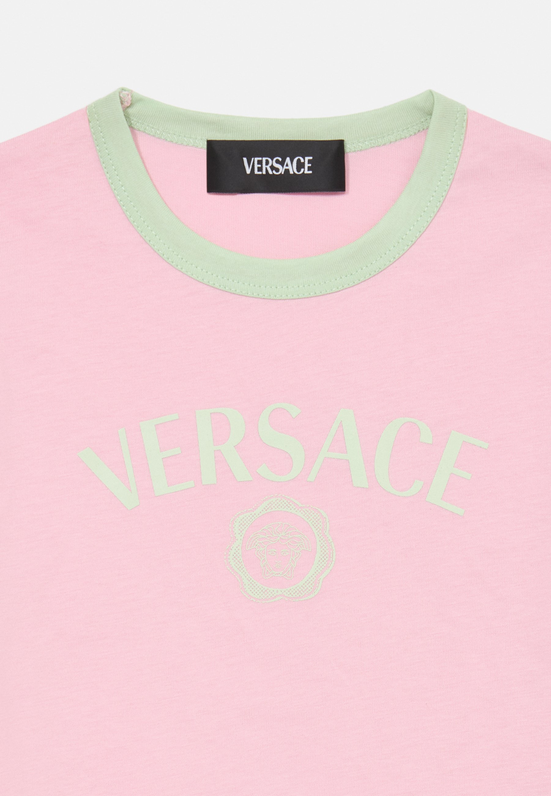 Versace MEDUSA LOGO UNISEX - Print T-shirt - pastel pink
