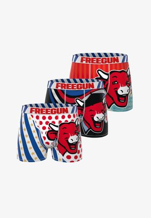 Freegun, 3 PACK PRINTED LA VACHE QUI RIT - Boxers - rouge