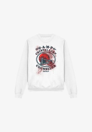 Cotton Soul, FRIDAY THE 13TH/CAMP COUNSELOR VICTIM - Sweatshirt - white