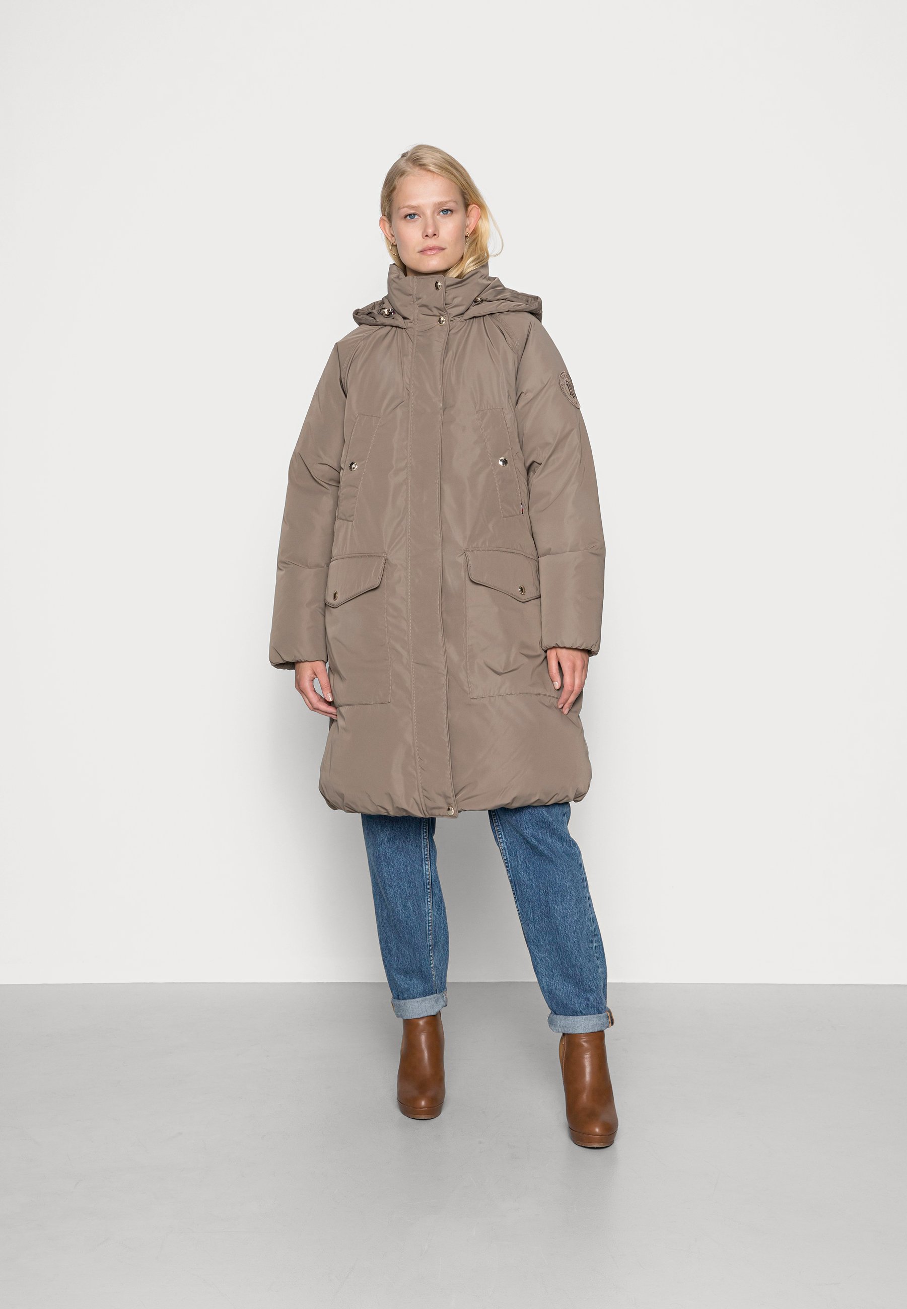 tommy jeans maxi padded coat