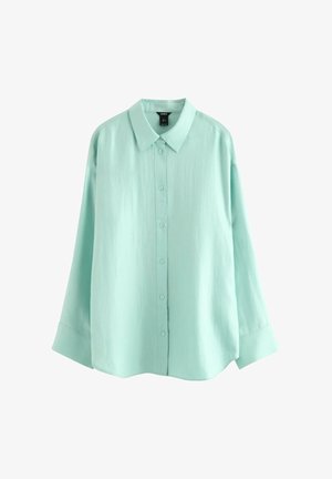 Lindex, LONG-SLEEVED - Skjortebluser - light dusty aqua