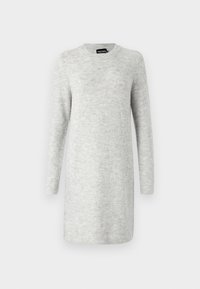 PCELLEN O NECK DRESS - Rochie tricotată - light grey melange