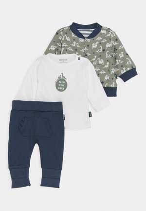 SET - Zip-up sweatshirt - dark blue/khaki