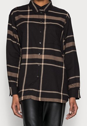 Overhemdblouse - dark brown