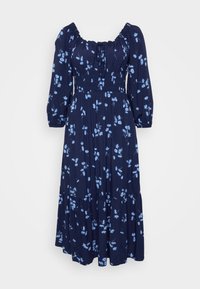 TIE NECK MIDI DRESS FAST - Jurk - navy